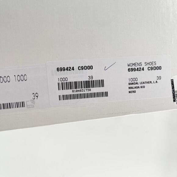 Gucci Black Malaga Kid Keyla Platform Ankle Strap Open Toe Sandal Heel EU 39 - Picture 15 of 15